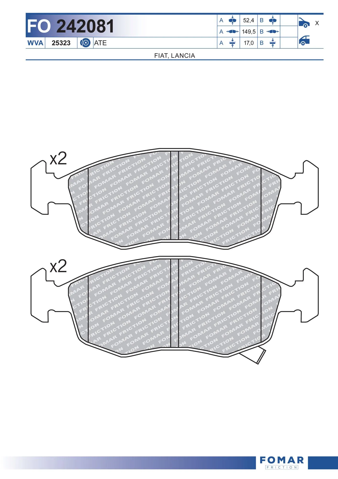 Brake Pad Set, disc brake